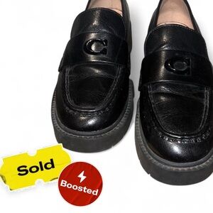 Coach Black Leah Loafers